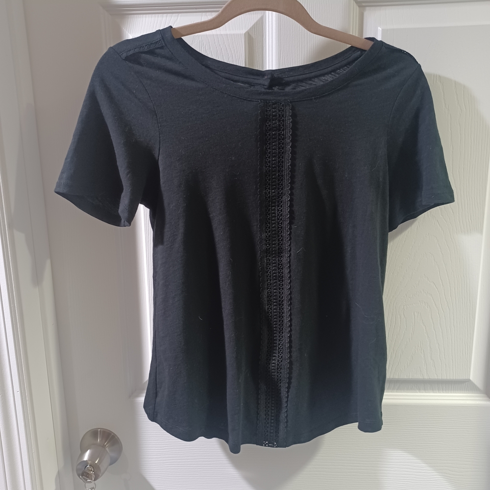 Pilcro Anthropology Black Blouse
